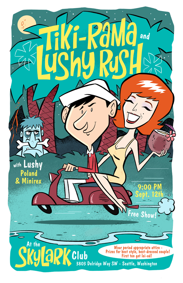 tiki-lushy illustration rod filbrandt