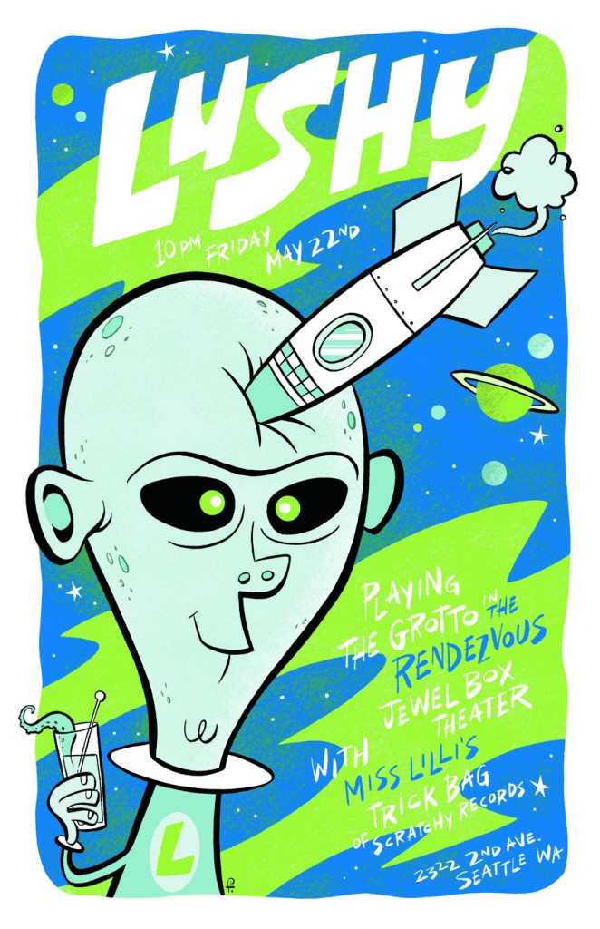 LUSHY IN THE GROTTO AT THE RENDEZVOUS MAY 22 10PM !!!